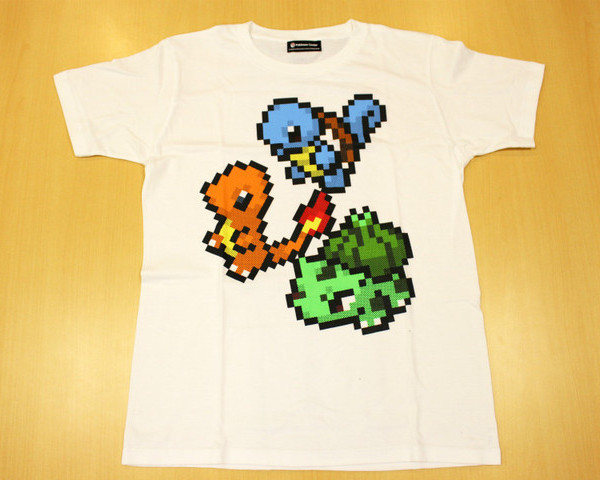 Pokemon Dot Series: Kanto Starters T-Shirt