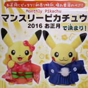 Monthly Pikachu NEW YEARS SET